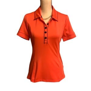 Like new Swing golf shirt coral and black